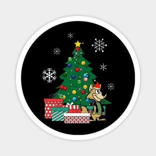 Ding A Ling Wolf Around The Christmas Tree Magnet